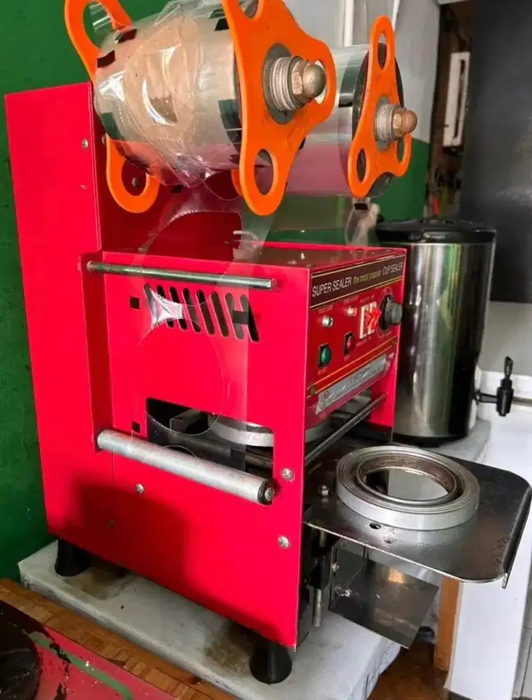 MESIN PRESS CUP SEALER OTOMATIS KONDISI MASIH BAGUS
