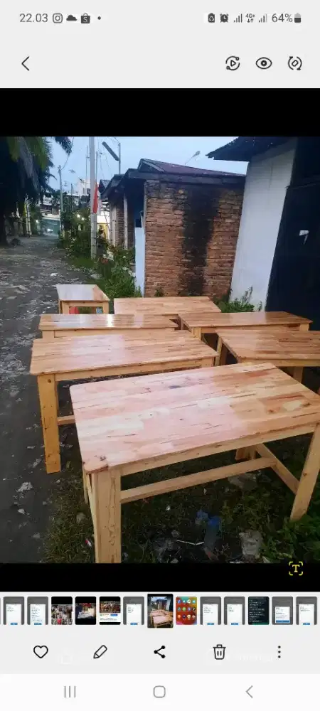 Meja cafe jati belanda