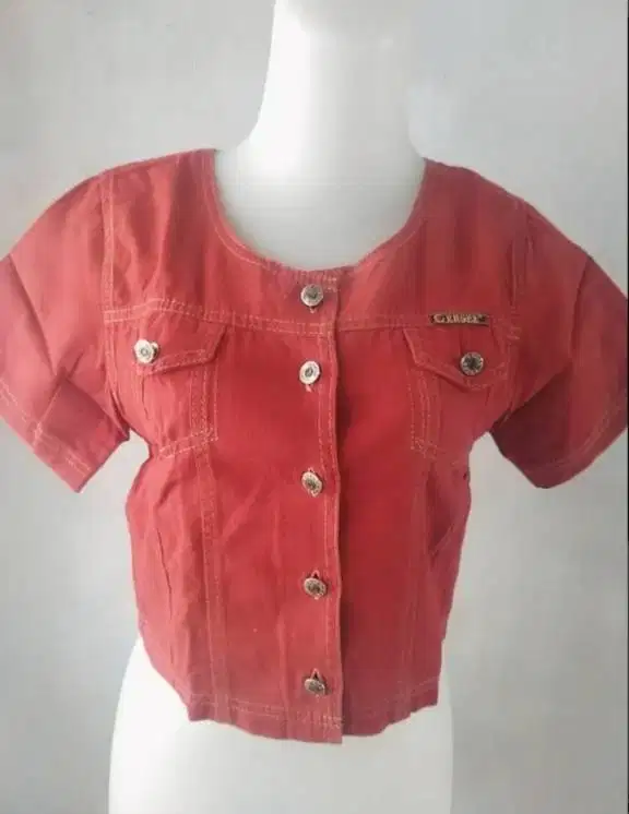 Cardigan jeans tebal