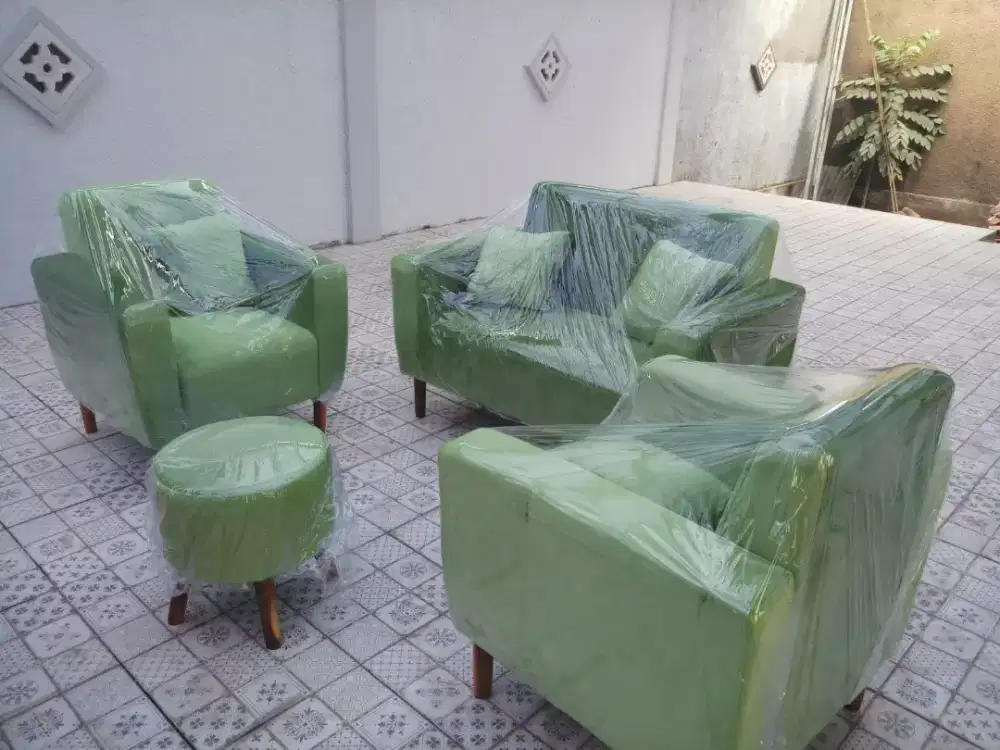Sofa set 3+2+1 banysk warna