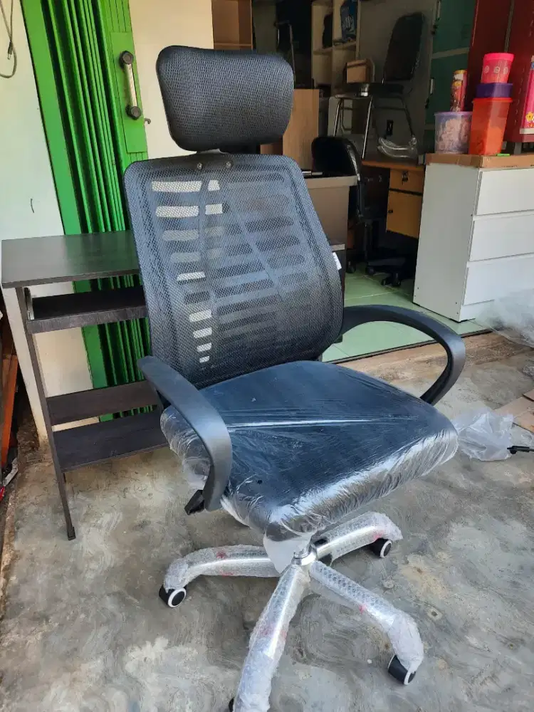 Kursi manager mesh kaki besi(baru)