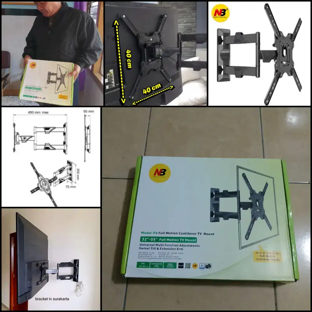 BRACKET TV NB P4 (50-55) / BRAKET import