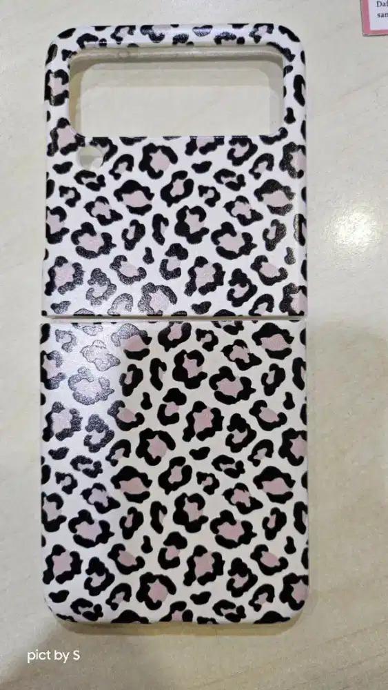 Hard case samsung z flip 4 , motif leopard custom
