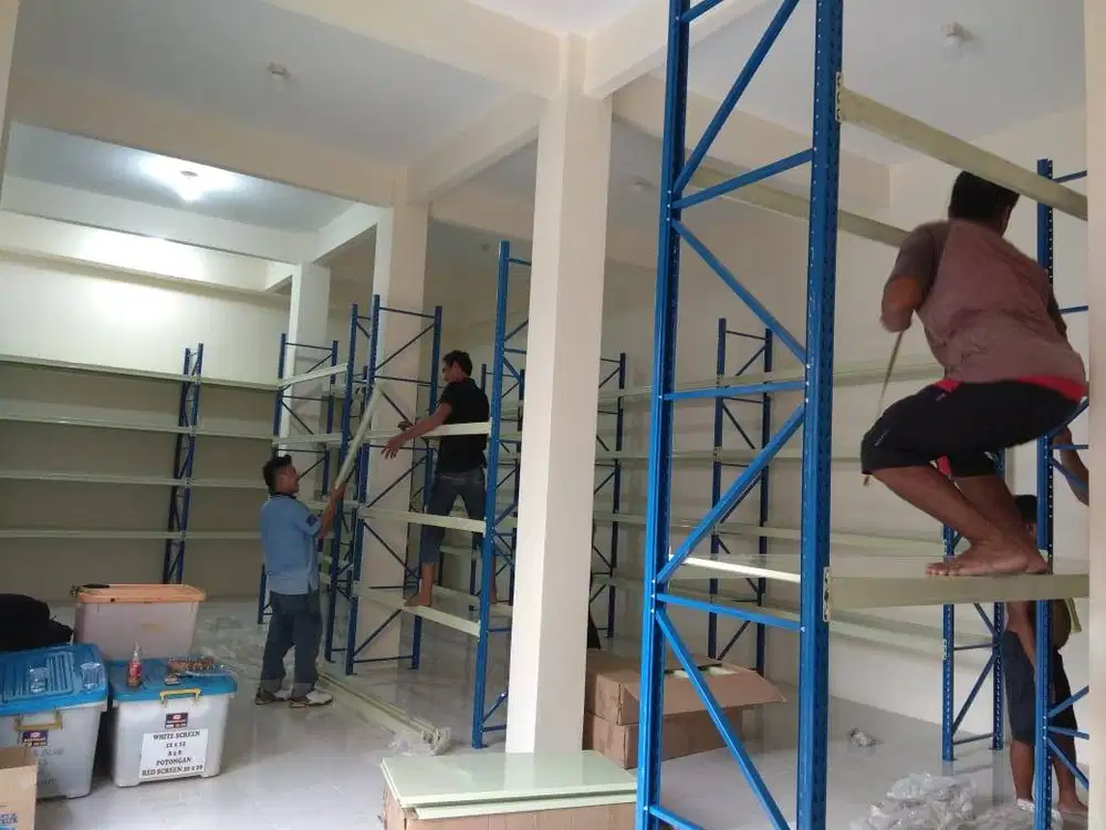 Rak Gudang Kapasitas Beban 500Kg/Level GRATIS ONGKIRR