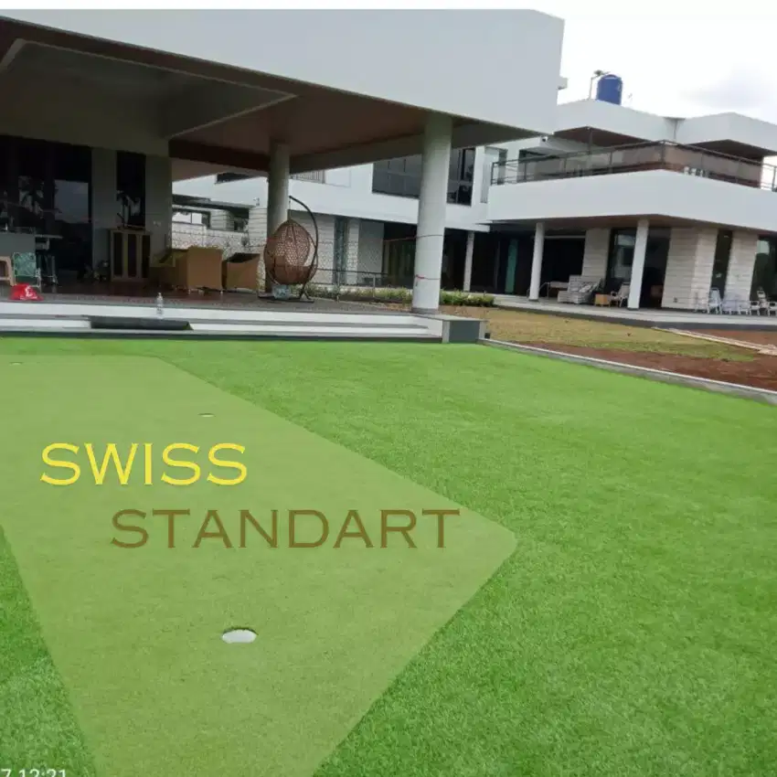 Dekorasi Rumput buatan Swiss Standart 2 cm