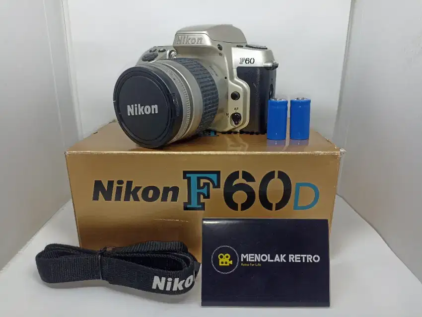 Nikon F60 D SLR Analog Kit Lensa 28-80 G Like New