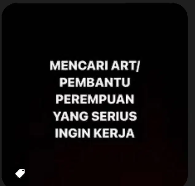 MENCARI ASISTEN RUMAH TANGGA