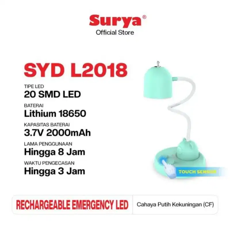 Lampu belajar meja, lucu unik keren bagus