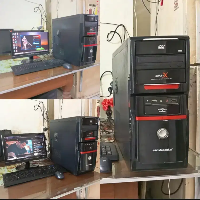 Komputer Office/Admin Core i5 Ram 8 Layar Monitor 16Inc Lengkap