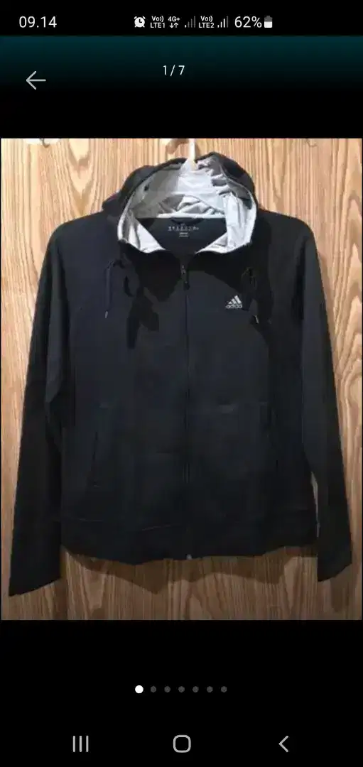 Adidas climalite zip hoodie original