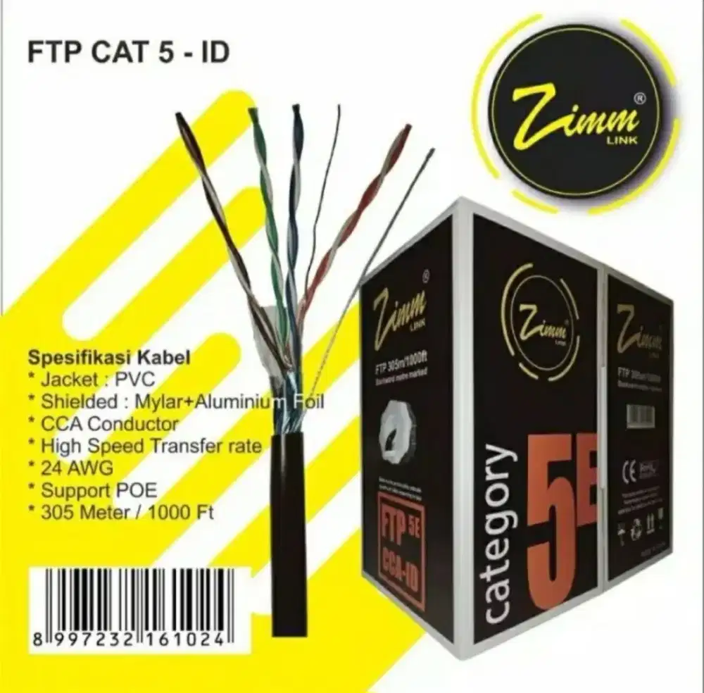 Kabel FTP Cat5e Zimmlink Outdoor