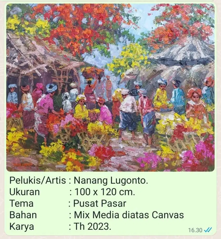 Lukisan Asli Karya NANANG LUGONTO