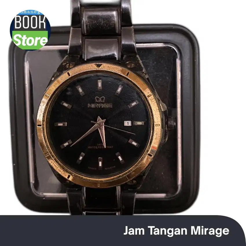 Jam Tangan Mirage Black Gold