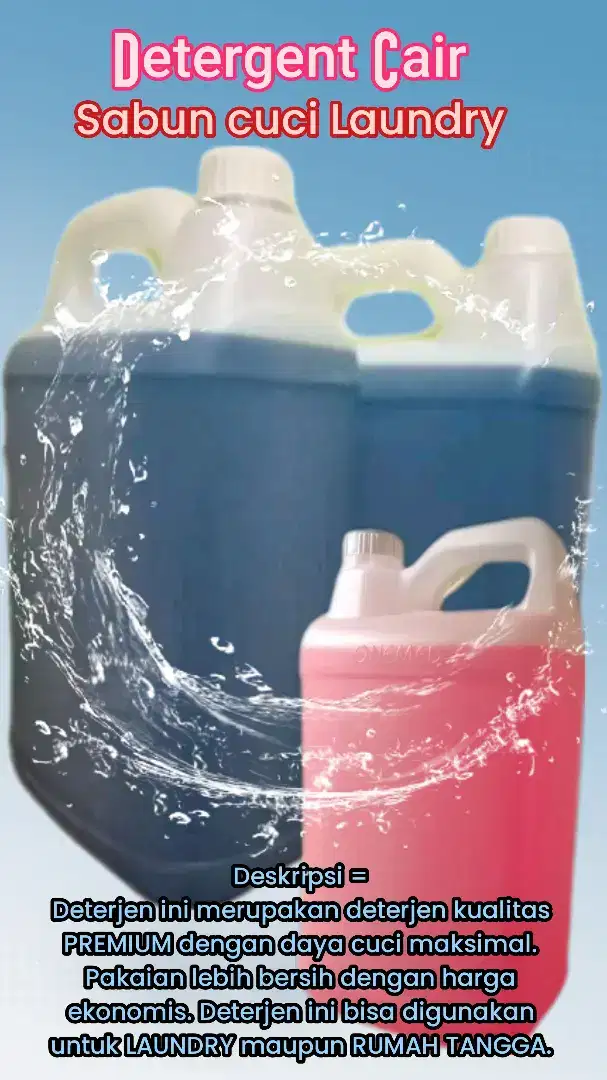 Deterjen cair/sabun cuci Laundry