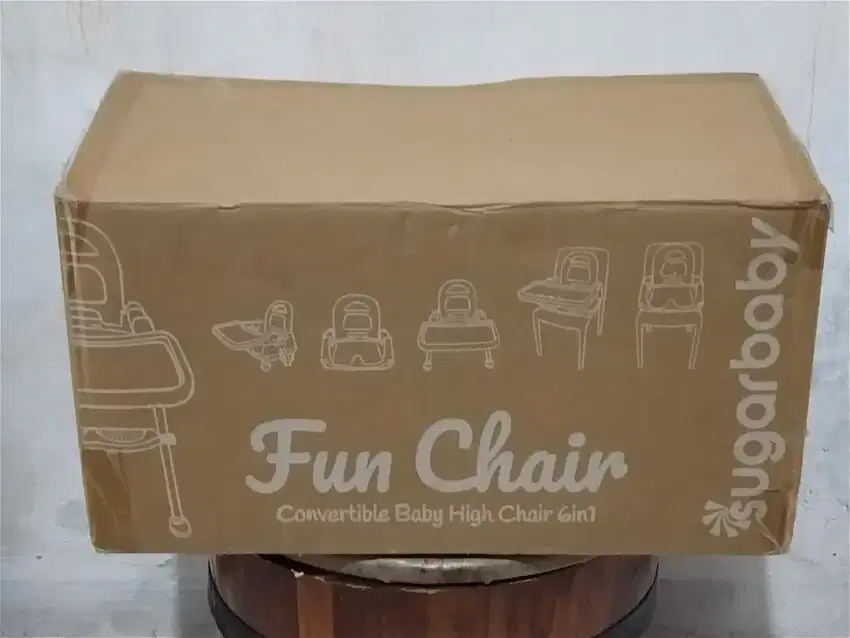 Fun chair 6 in 1 merk Sugarbaby warna Creme