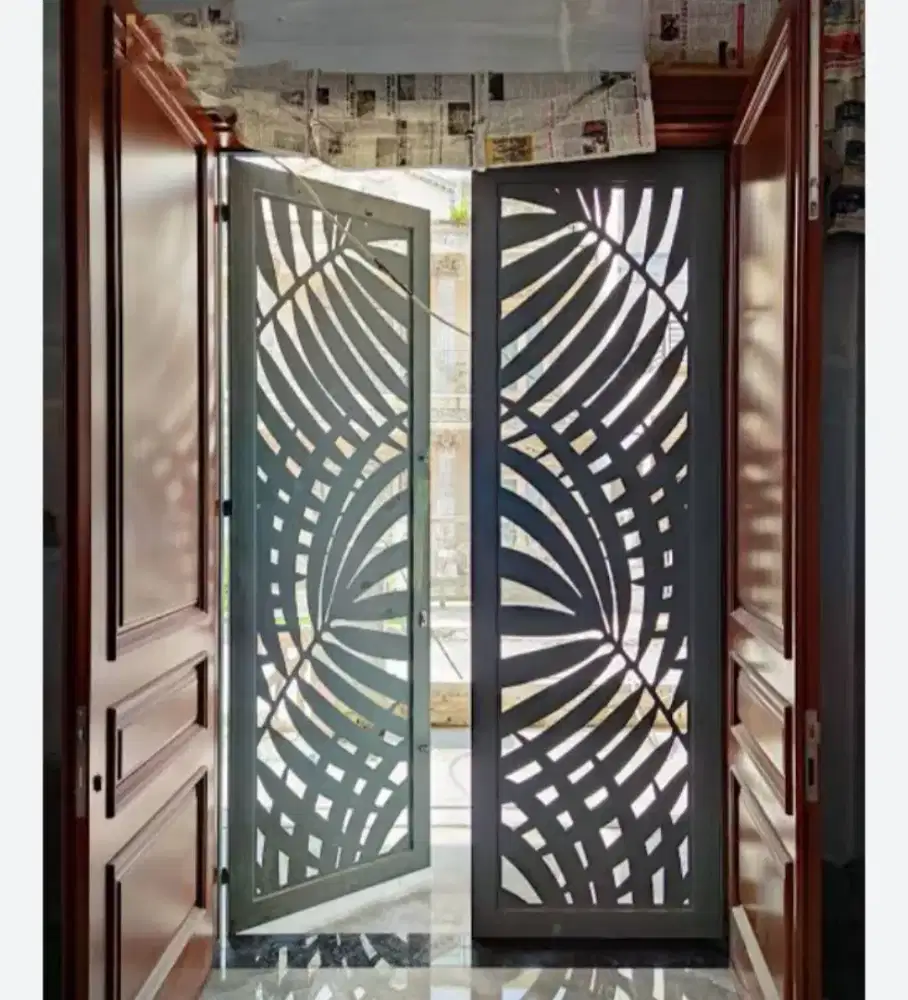 Pintu dobel laser cutting