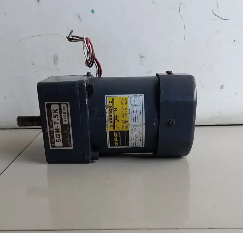 AC mtr Gearbox 60W-175RPM- Ratio 1vs 7.5
