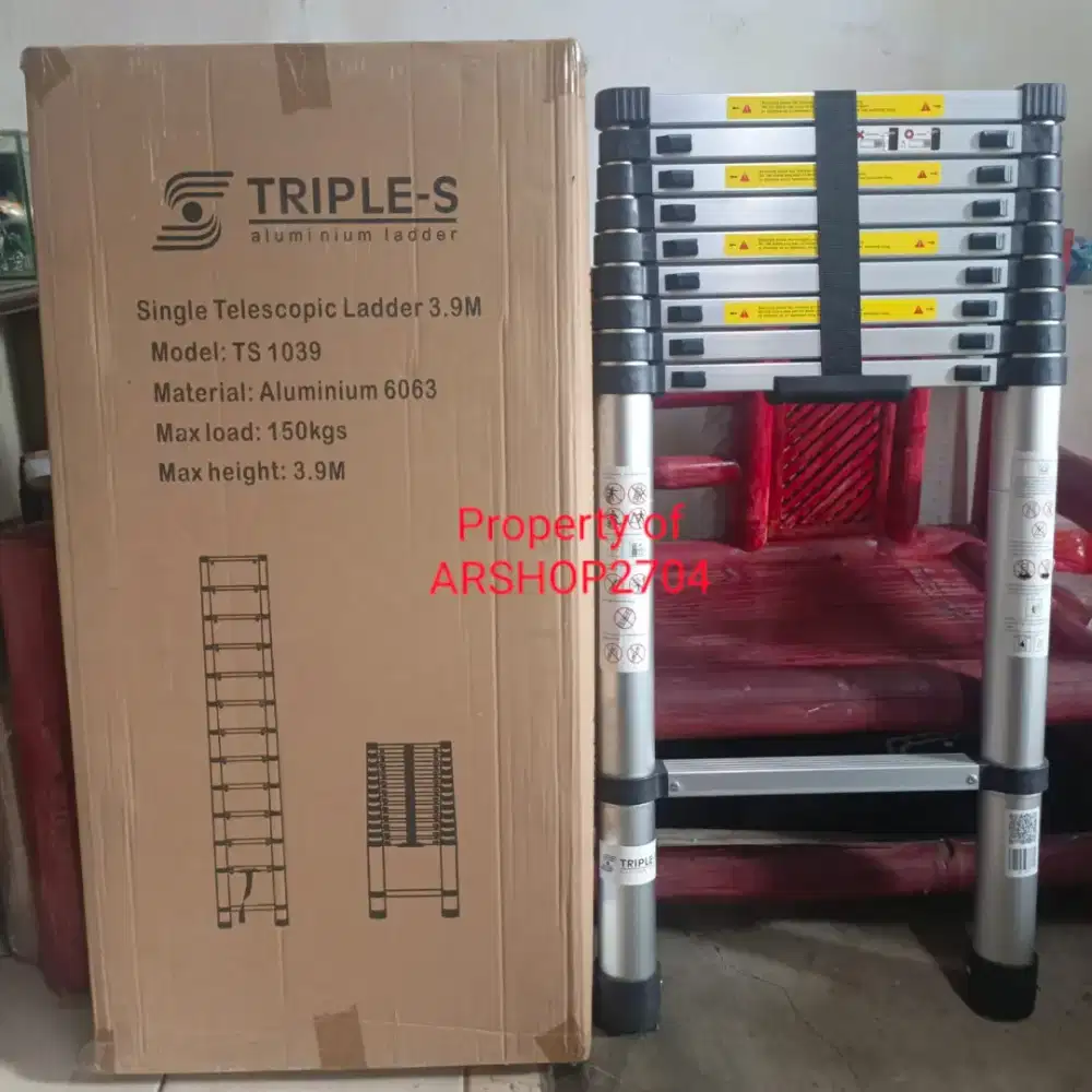 TANGGA TELESKOPIK SINGLE 3.9M