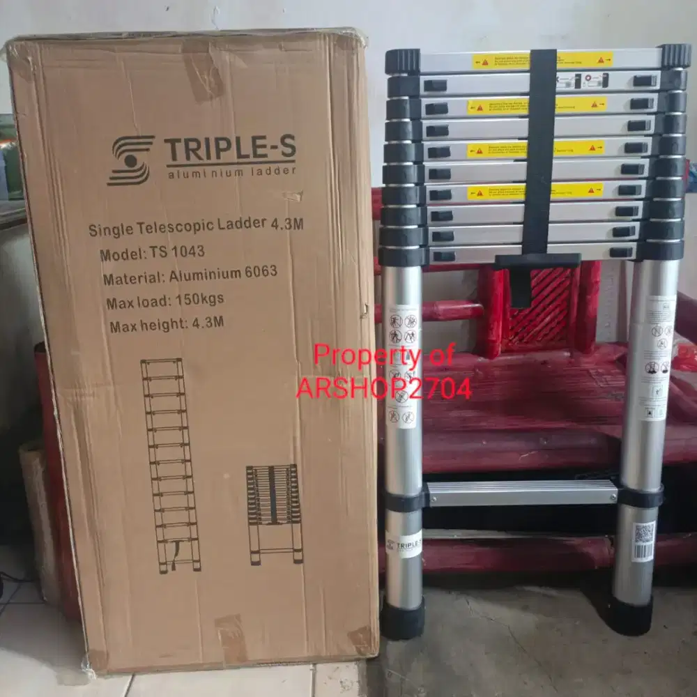 TANGGA TELESKOPIK SINGLE 4.3M