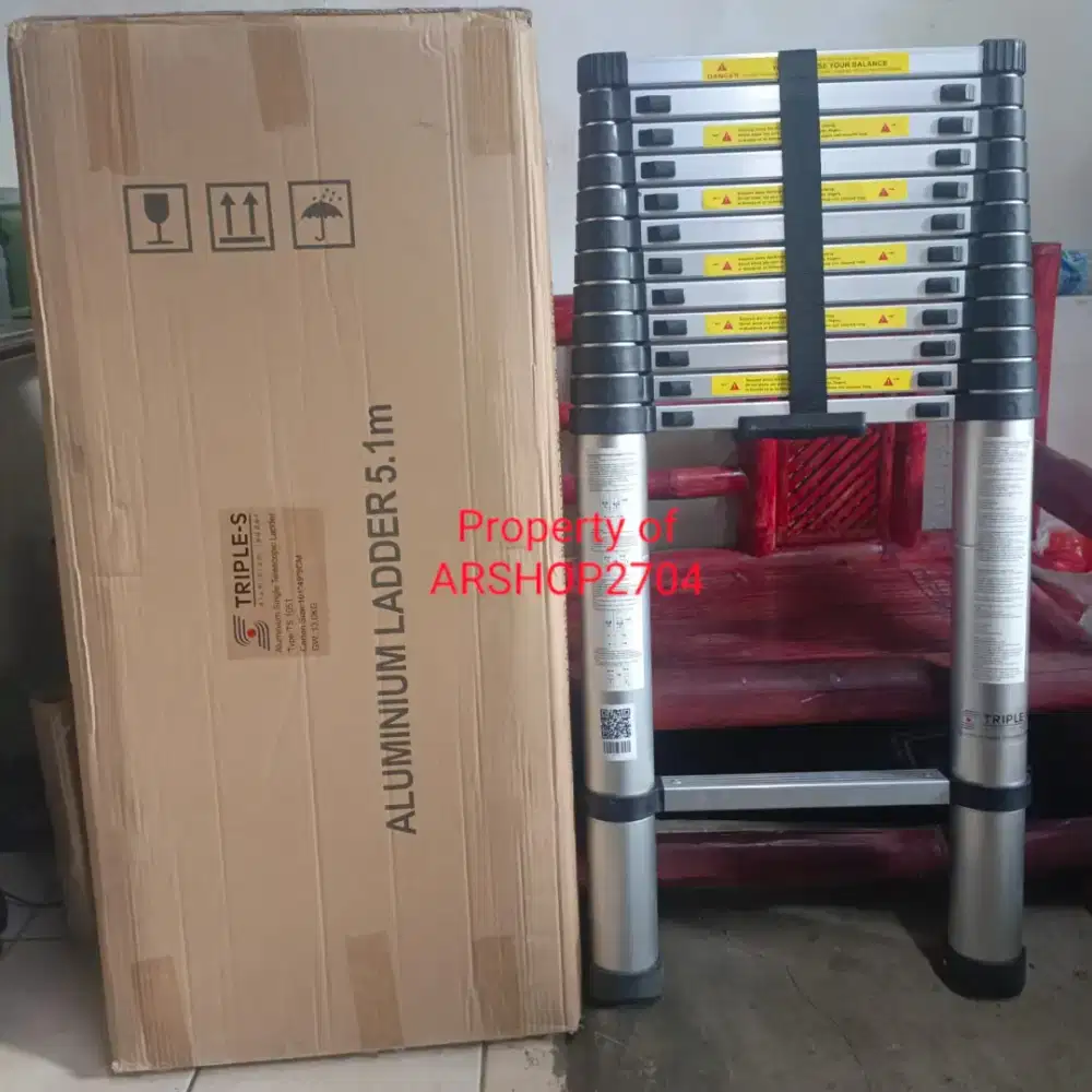 TANGGA TELESKOPIK SINGLE 5.1M