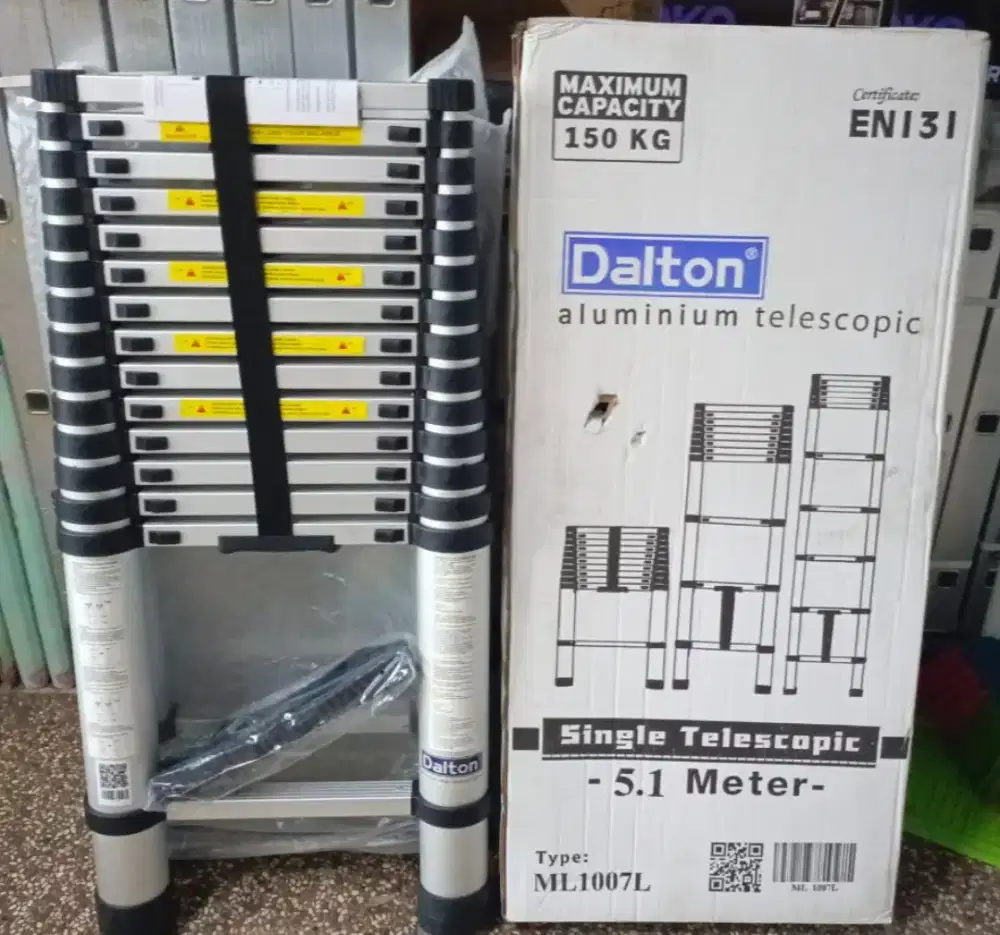 TANGGA TELESKOPIK SINGLE 5.1M DALTON ML 1007L