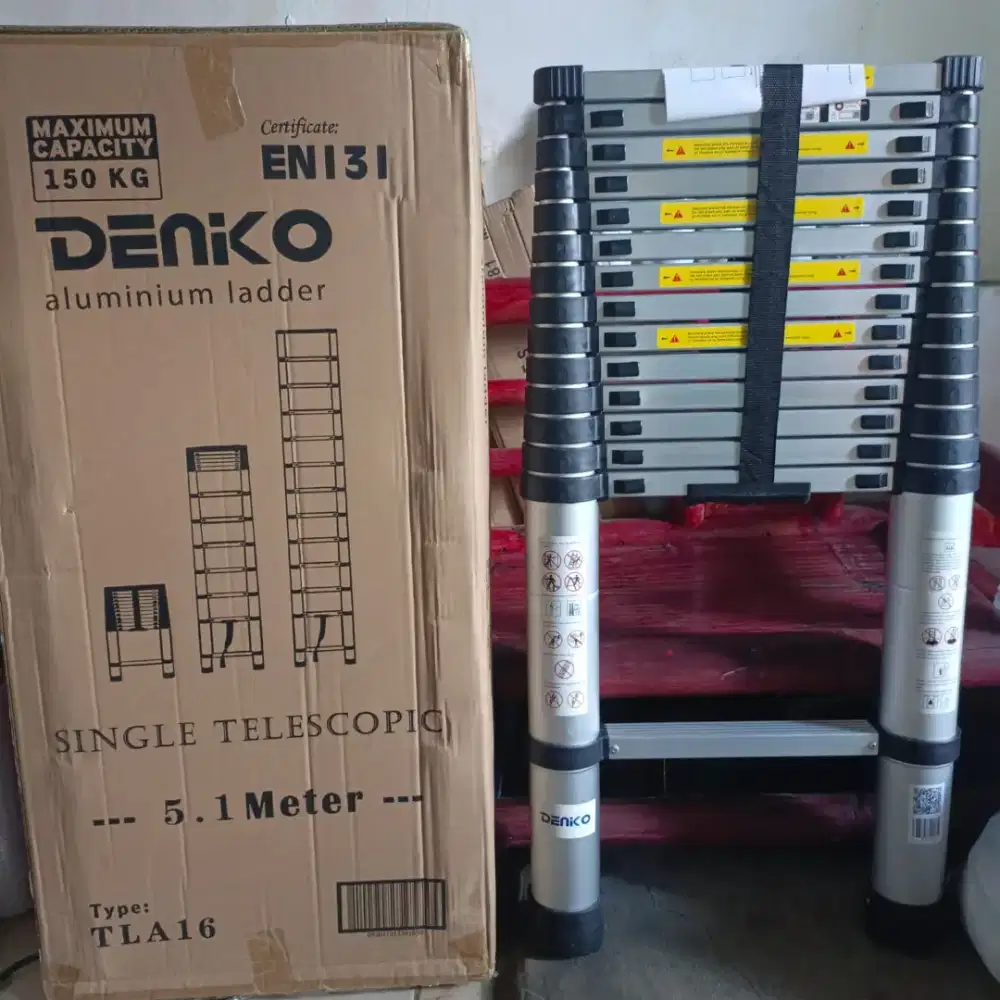TANGGA TELESKOPIK SINGLE 5.1M