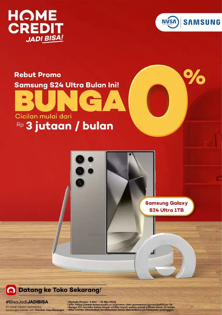 Promo Cicilan Bunga 0% SMSNG GLXY S24 SERIS & Promo Gratis 2x Cicilan