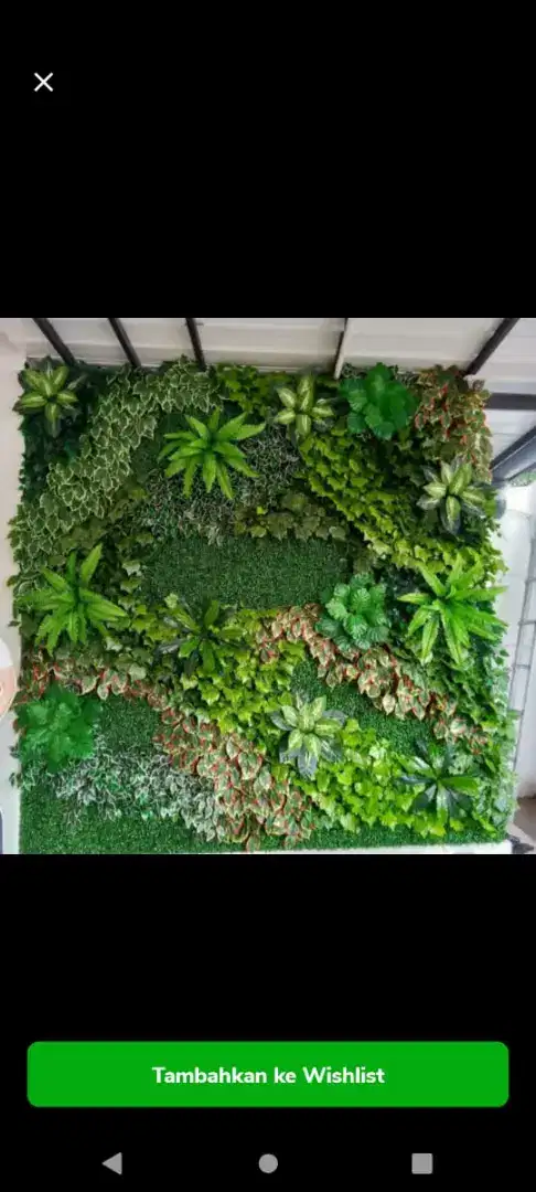 Vertical Garden Daun Sintetis