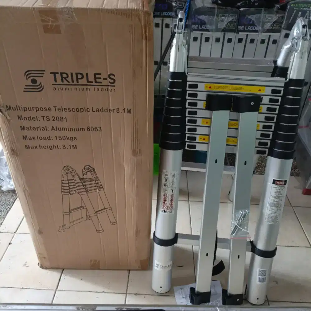 Tangga teleskopik double 8m