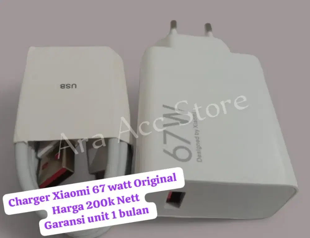 Charger xiaomi 67 watt Mi Turbo