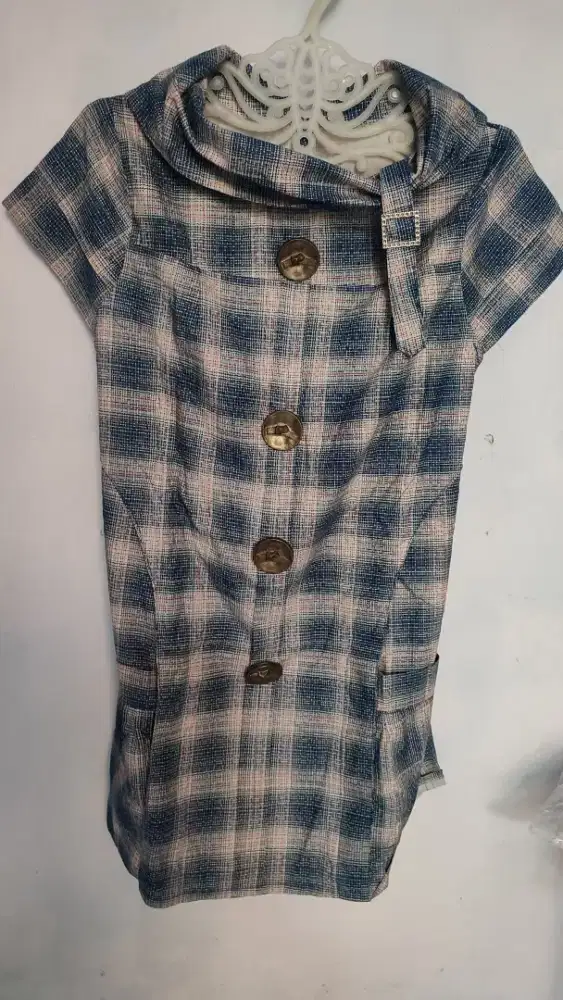 Dress Remaja warna Biru