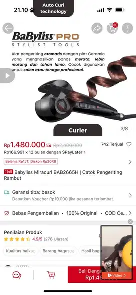 Babylist miracurl - pengeriting rambut