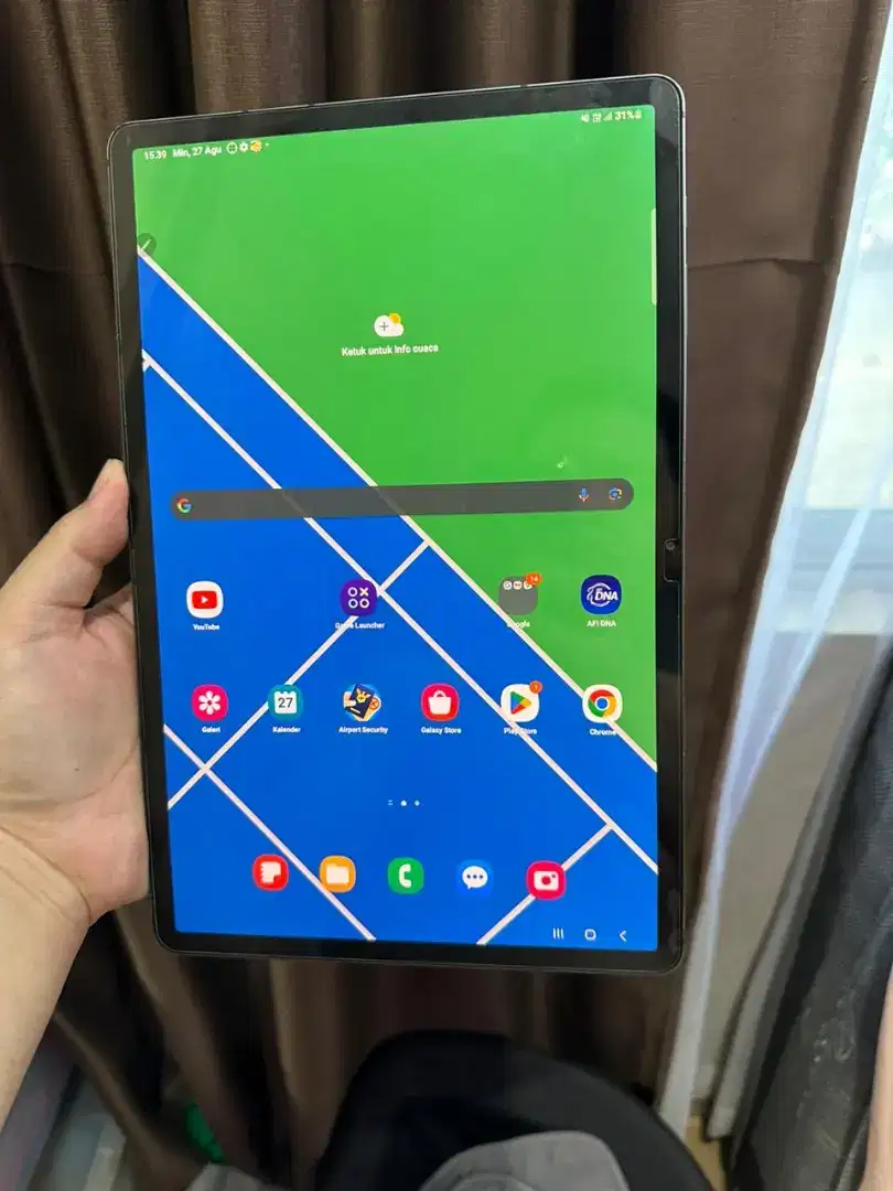 Samsung tab s7 plus 5g ram8/256gb 12.4inci sd865+ fullset spen