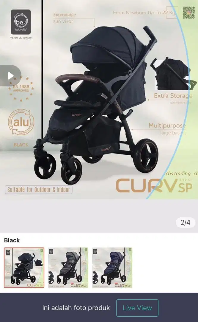 Stroler Babyelle CURV SP