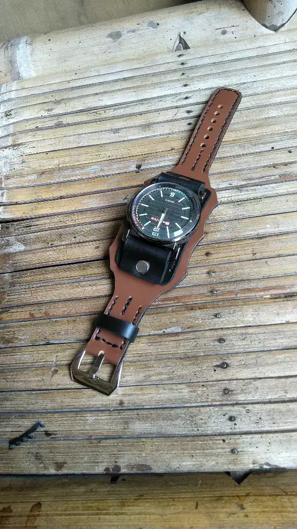 Strap jam tangan kulit