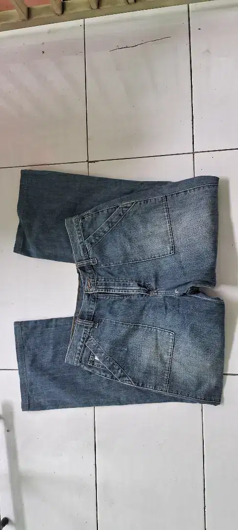 Celana jeans Pria Banyak Saku