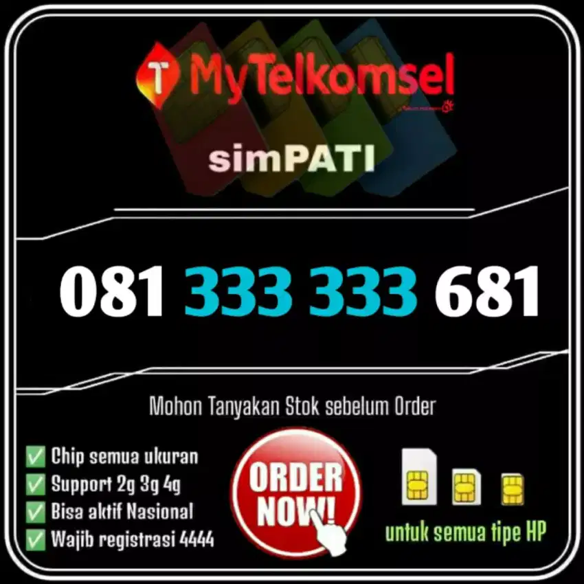 Kartu perdana telkomsel nomor cantik