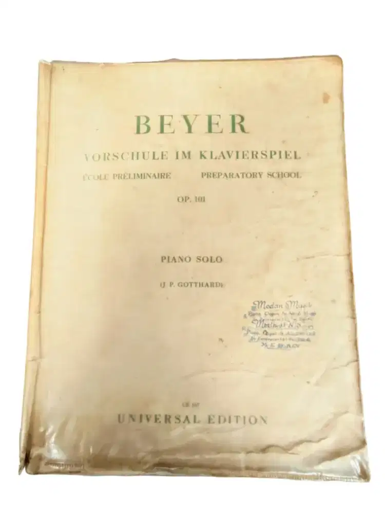 JUAL MURAH & NEGO. BUKU MUSIK PIANO BEYER . TERAWAT & ORIGINAL 100%