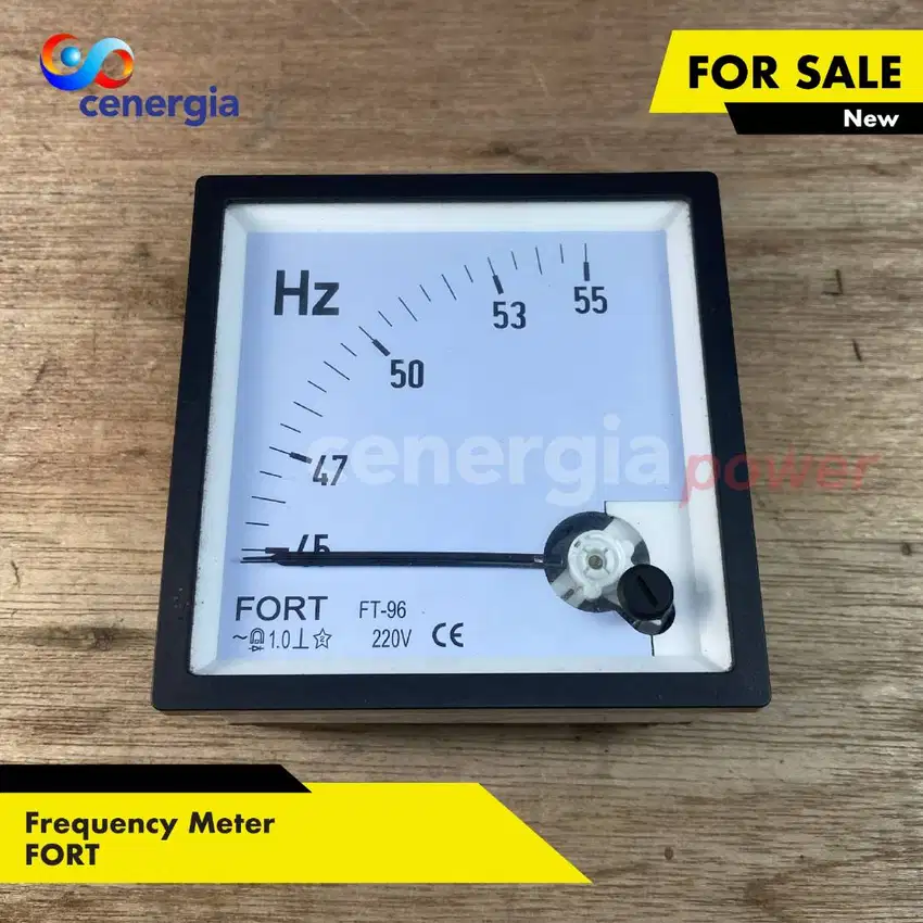 Frequency Meter Model Jarum 45-55Hz/220V Merk FORT