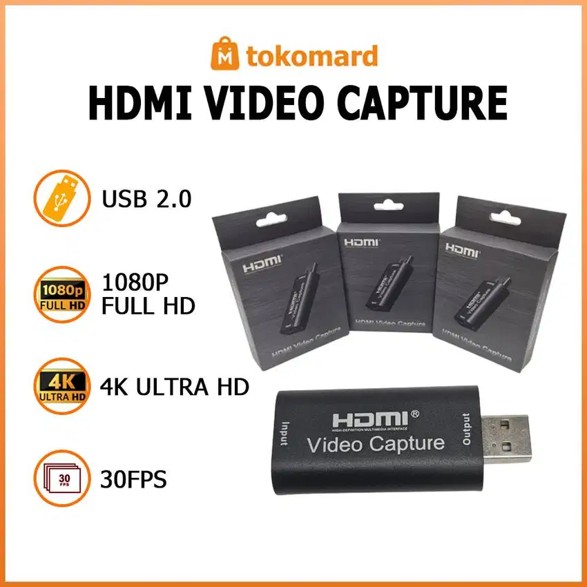 HDMI Video Capture Card Fulset HDMI to USB Video Capture Alat Streming