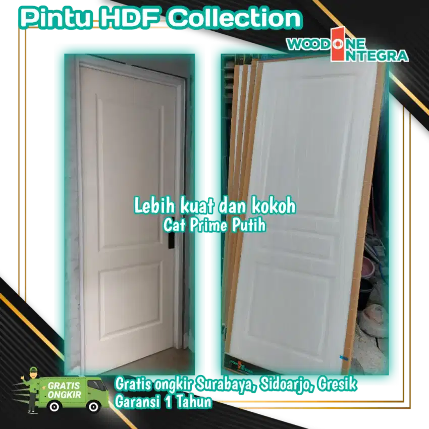 Pintu Woodone Integra HDF Panel - Gratis Ongkir - Garansi 1 Tahun