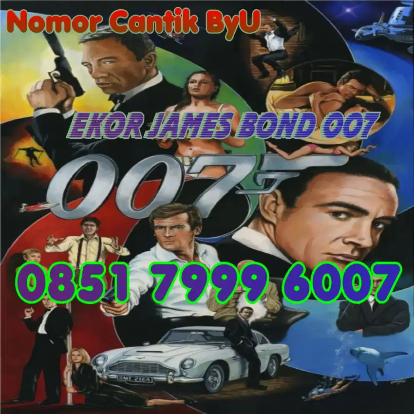 Nomor Cantik Perdana ByU Ekor James Bond 007