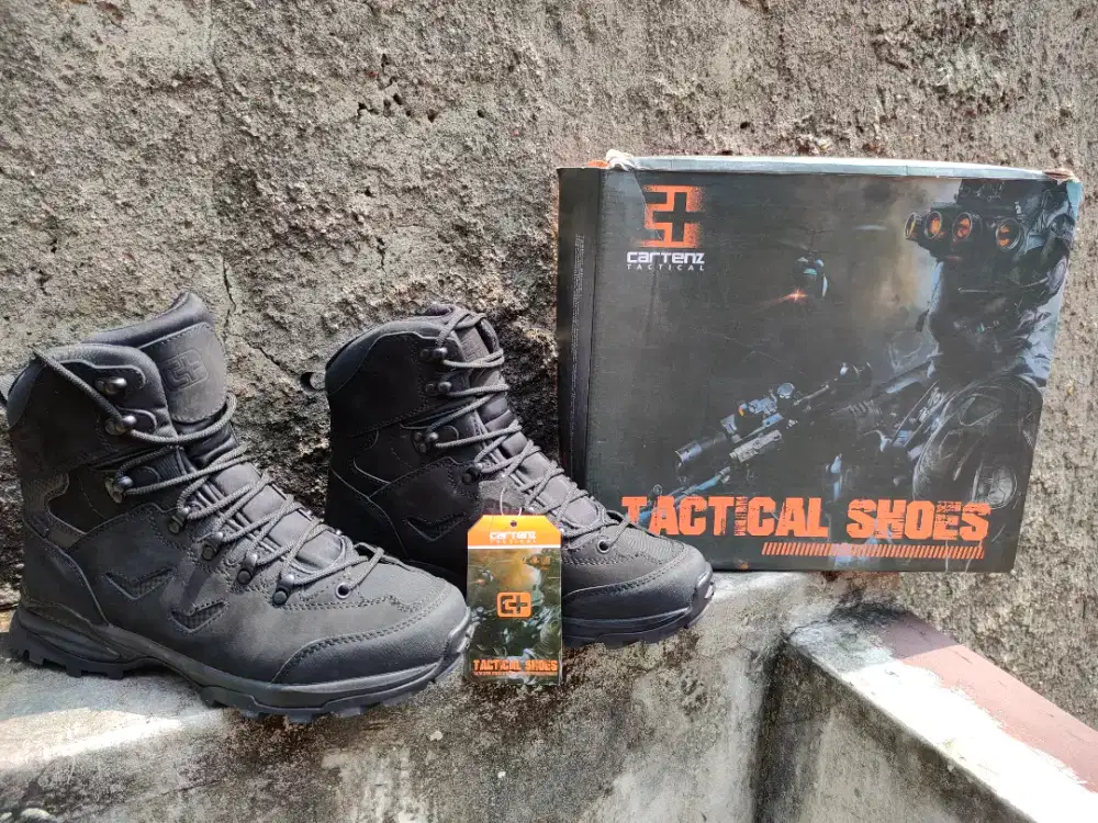 Sepatu Pria Cartenz Tactical Scrider Black Size 43