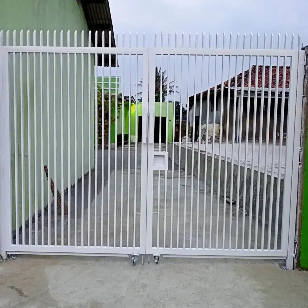 Pintu pagar minimalis mewah dan modern