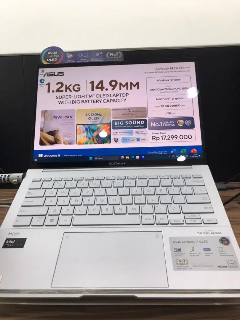 Kredit asus zenbook 14 oled promo laptop bunga 0% dan gratis 1x cicila