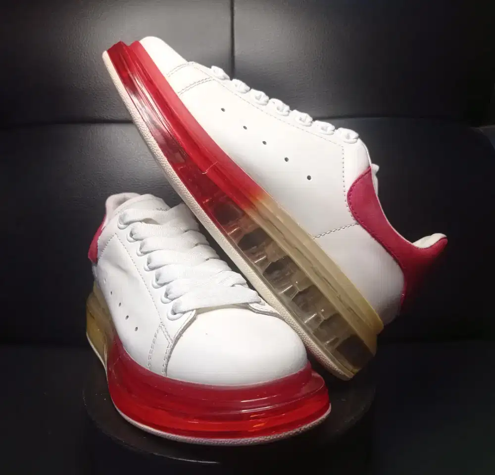 Sneakers ALEXANDER Mc QUEEN Oversized Rose Suede Tabung NKRI Langka