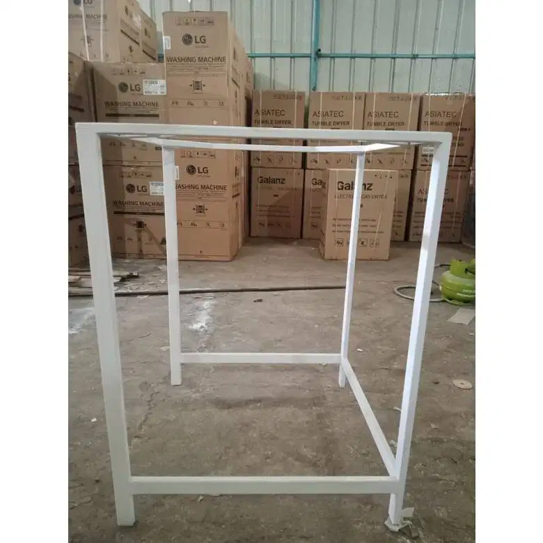 Rangka Besi Mesin Laundry Satu Stack - Rangka Besi Mesin Cuci & Mesin