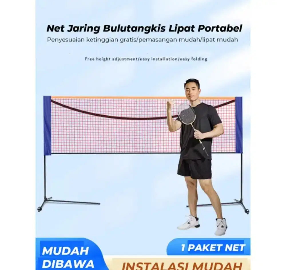 Net Bulutangkis Portable