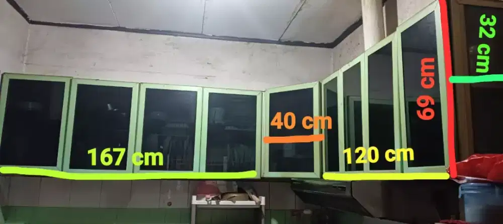 Dijual murah Kitchen Sett/ Lemari Gantung