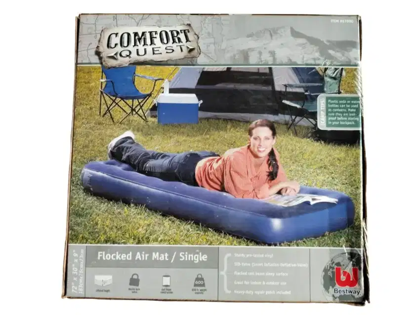 JUAL SUPER MURAH MERIAH & BARU100% . MATRAS ANGIN COMFORT QUEST SINGLE